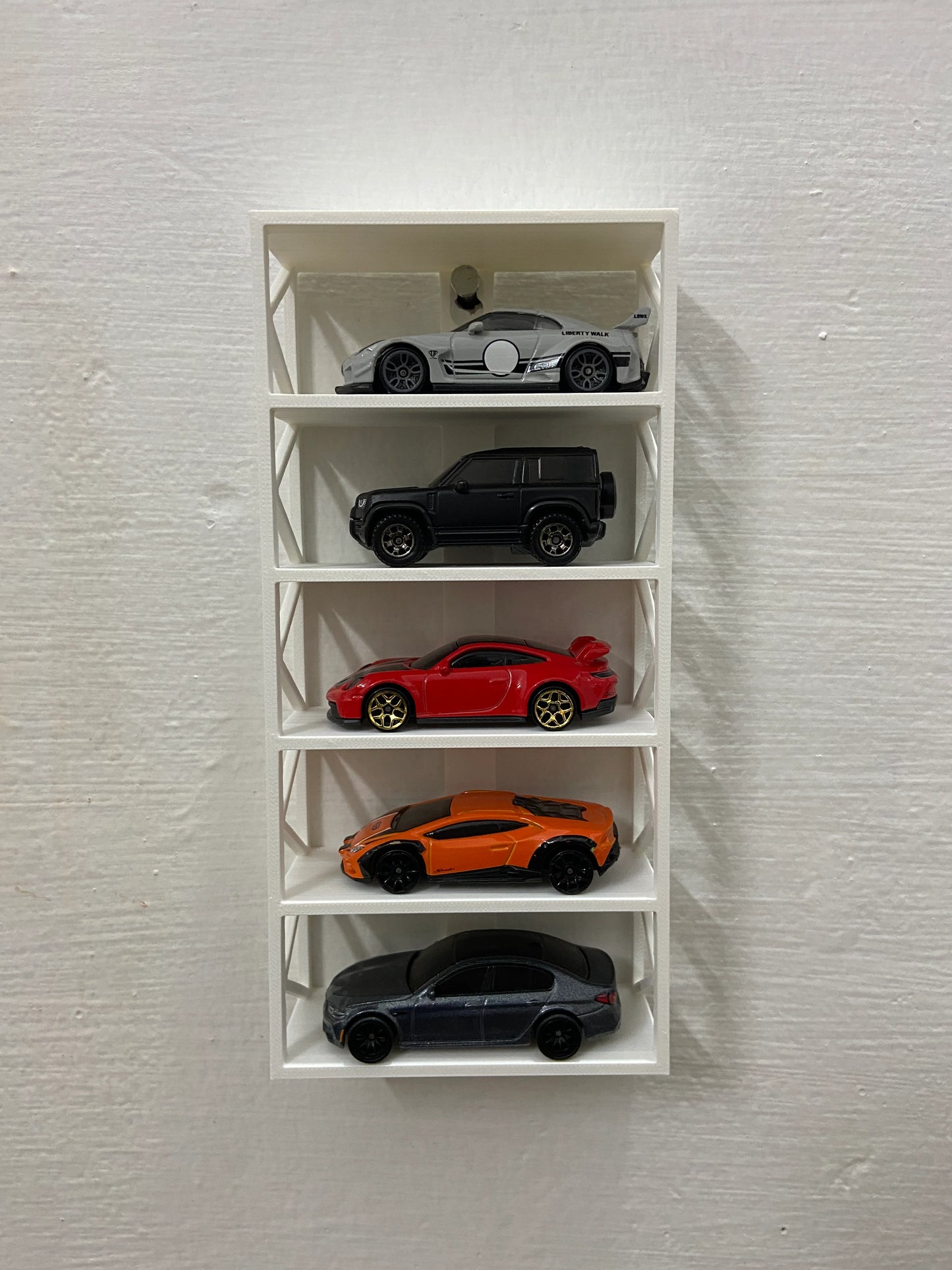 Display Stand for 5 car (Add on) White