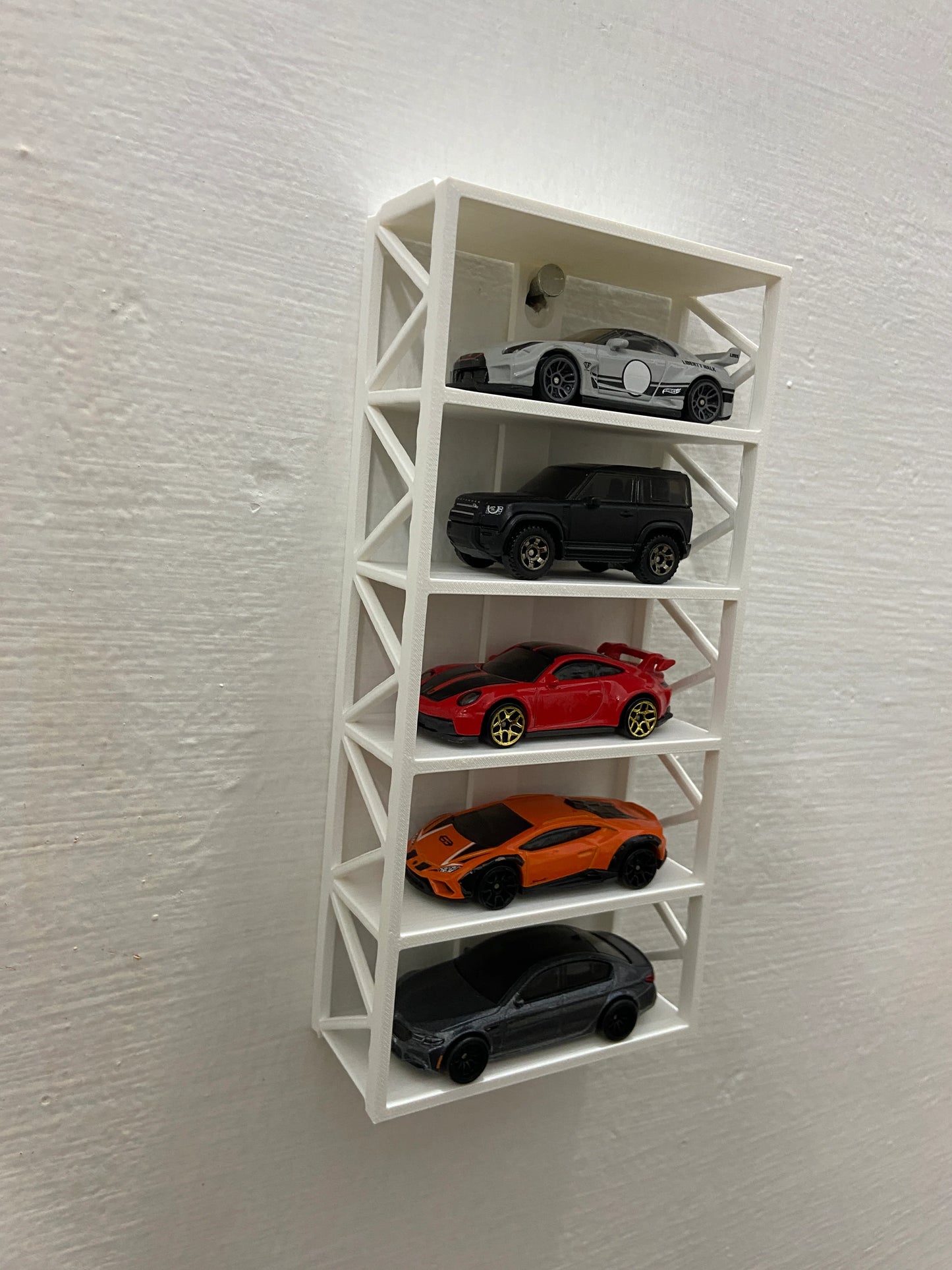 Display Stand for 5 car (Add on) White